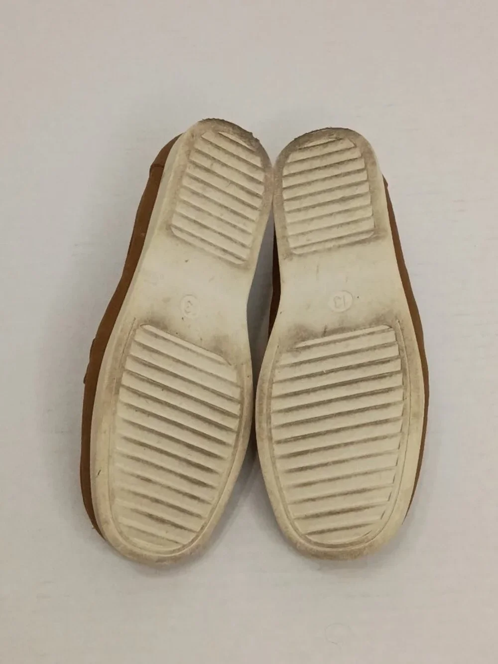 Cat & Jack Boys Alden Faux Suede Slip-On Loafers Size 13 Cognac